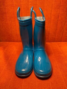Girls or Boys Unbranded Blue Teal Rainboots